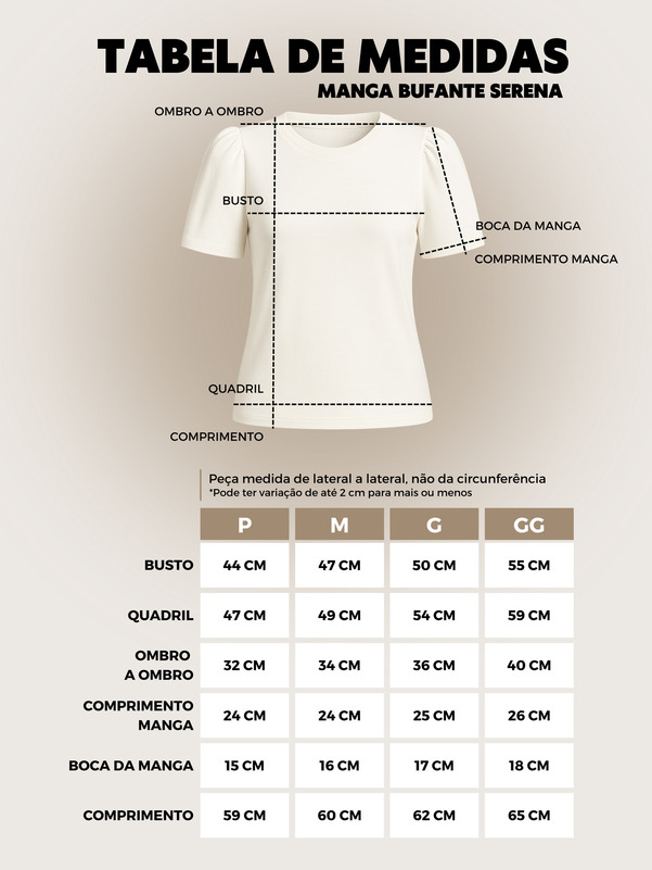 Tabela de Medidas
