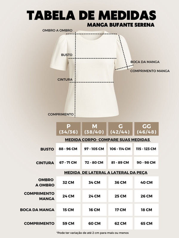Tabela de Medidas