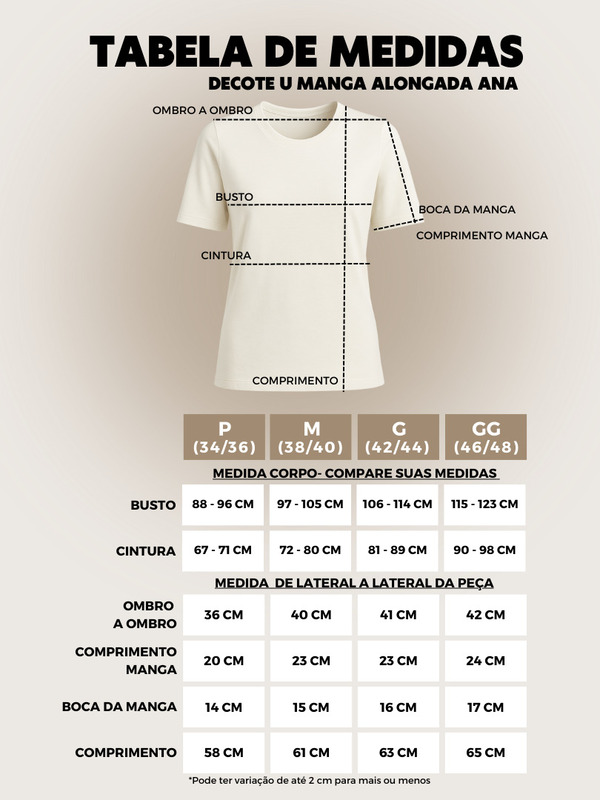 Tabela de Medidas