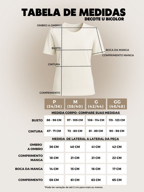 Tabela de Medidas