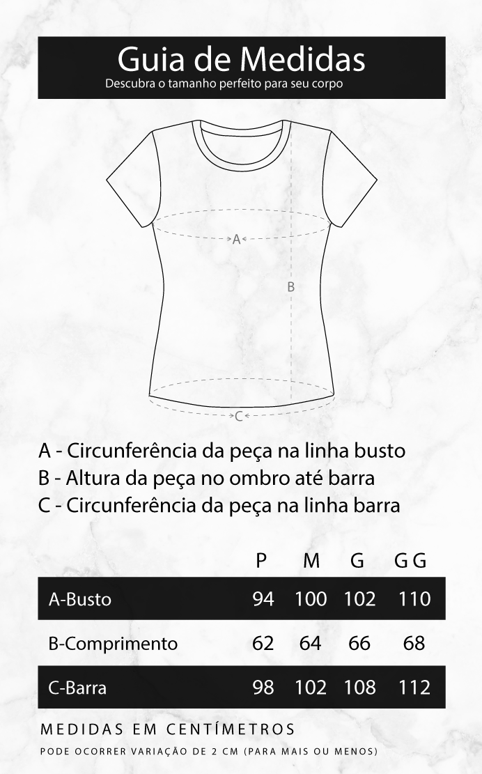 Tabela de Medidas