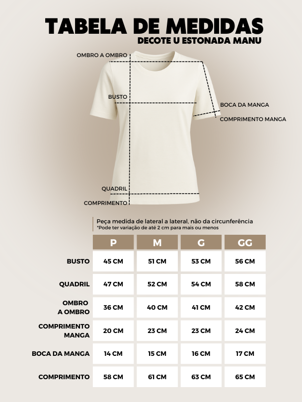 Tabela de Medidas